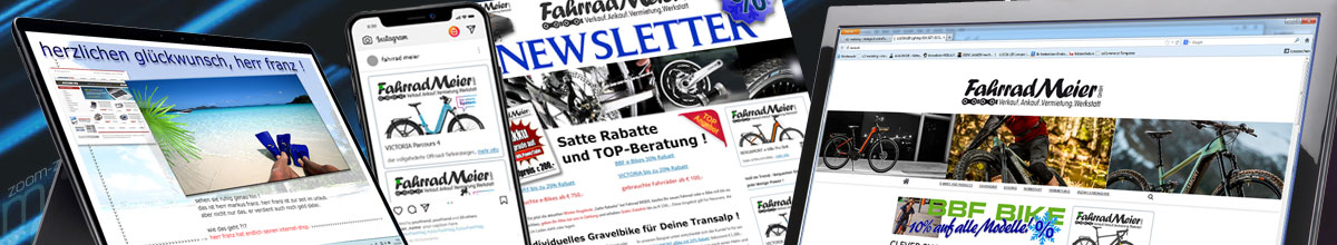 social-media-mix mit newsletter, digital-direct-mailing, smartphone+instagram und website