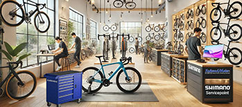 layout eines shimano-service-centers