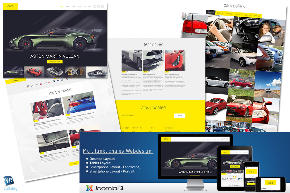 joomla-template von V12MARKETING für unternehmen in bayern und franken