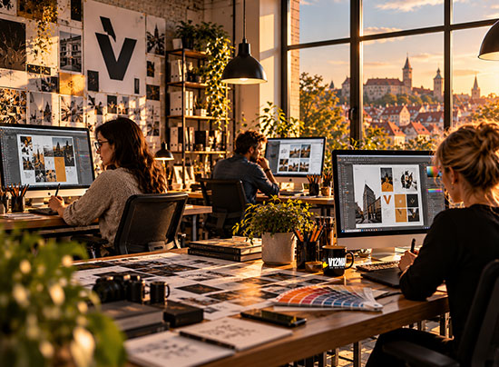 v12 marketing ist ein grafik-design-atelier für unternehmen in der metropolregion nürnberg